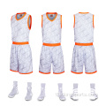 Sublimated na disenyo ng berdeng camouflage basketball uniporme